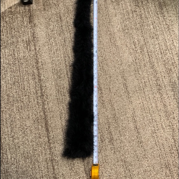 100% fur- Scarf-Fur- 100% ostrich feathers, plumes, stole, boa, collar, black - Picture 11 of 11